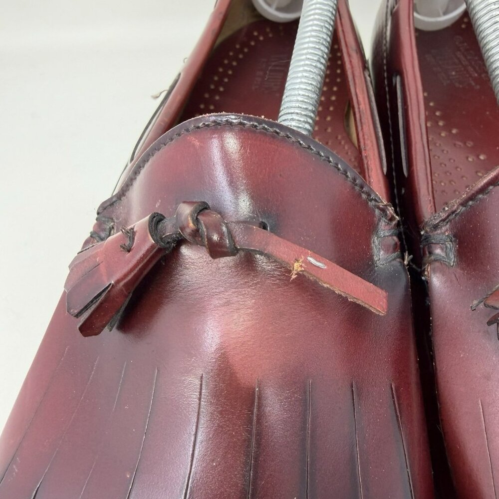 G.H. Bass Weejuns Tassled Loafers Maroon Men’s Size 12 D - Picture 8 of 8